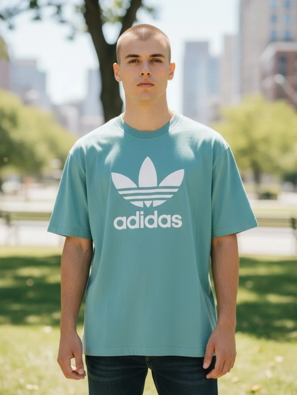 Vtg Y2K Adidas Men's Size Large Casual Wear Shirt